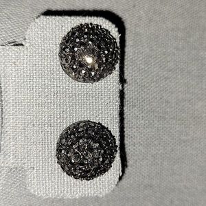 Black Rhinestone Studs